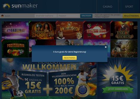 sunmaker casino einzahlung